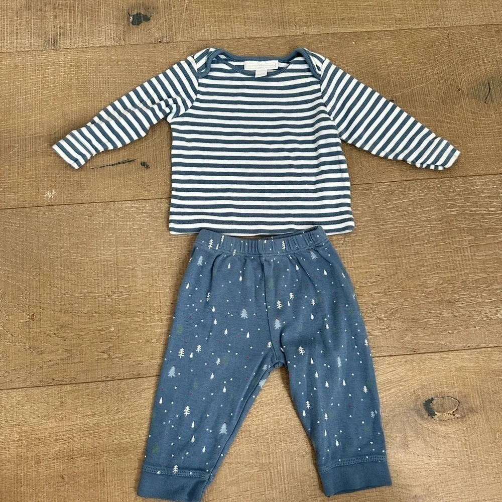Striped Blue Kids Pajama Set